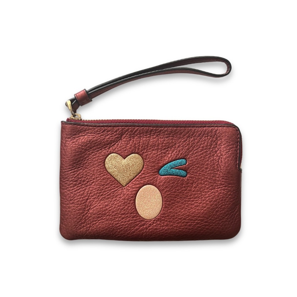 Metallic Coach Winking Wristlet